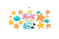 My Heart Belong to the Sea 40oz quencher tumbler sublimation full wrap high resolution transparant background