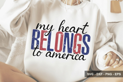 My Heart Belongs To America - 4th Of July Design Product Image 1