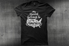 Typography American Themes - My Hearth Belong To America Product Image 1