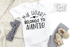 My Heart Belongs To Auntie SVG PNG - Pass Me To Auntie Product Image 2