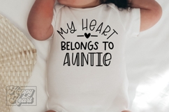 My Heart Belongs To Auntie SVG PNG - Pass Me To Auntie Product Image 4