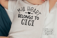 My Heart Belongs To Gigi SVG PNG - Pass Me To Gigi Product Image 2