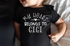 My Heart Belongs To Gigi SVG PNG - Pass Me To Gigi Product Image 4