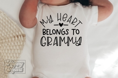 My Heart Belongs To Grammy SVG PNG - I Love My Grammy Product Image 1