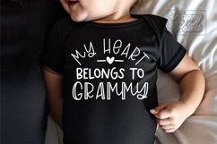 My Heart Belongs To Grammy SVG PNG - I Love My Grammy Product Image 2