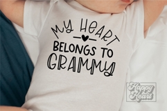 My Heart Belongs To Grammy SVG PNG - I Love My Grammy Product Image 3