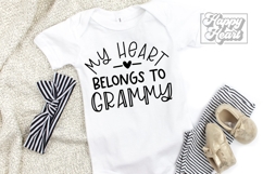 My Heart Belongs To Grammy SVG PNG - I Love My Grammy Product Image 4