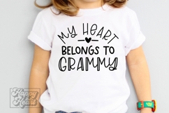 My Heart Belongs To Grammy SVG PNG - I Love My Grammy Product Image 5