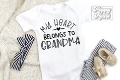 My Heart Belongs To Grandma SVG PNG - Pass Me To Grandma Product Image 1