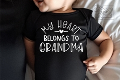 My Heart Belongs To Grandma SVG PNG - Pass Me To Grandma Product Image 3