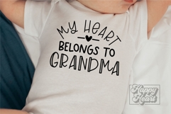 My Heart Belongs To Grandma SVG PNG - Pass Me To Grandma Product Image 5