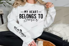 My Heart Belongs to Jesus Sleeve SVG Product Image 3