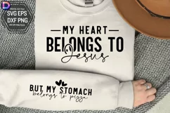 My Heart Belongs to Jesus Sleeve SVG Product Image 1