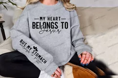 My Heart Belongs to Jesus Sleeve SVG Product Image 2
