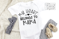 My Heart Belongs To Mama SVG PNG - Pass Me To Mama Product Image 2