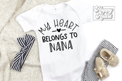 My Heart Belongs To Nana SVG PNG - Pass Me To Nana Product Image 3