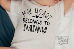 My Heart Belongs To Nanny SVG PNG - Pass Me To Nanny Product Image 5