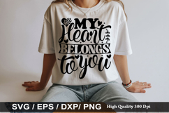 Anti Valentine's Day SVG Design - My Heart Belongs to you Product Image 3