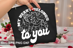 My heart belongs to you - Retro Valentine Design Product Image 1