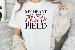 My Heart is on That Field SVG , Football Quote SVG Product Image 3