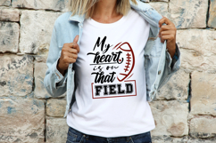 My Heart is on That Field Football SVG Quote Product Image 1
