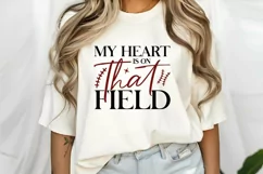 My Heart is on That Field SVG , Football Quote SVG Product Image 2
