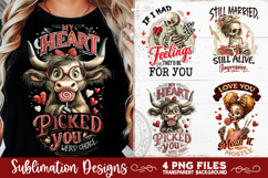 Sarcastic Valentine PNG Funny Sublimation 4 Designs Product Image 3