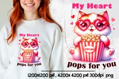 My heart pops for you Valentine quotes sublimation Product Image 1