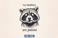 Funny Raccoon SVG for Sarcastic Anxiety Trash Panda Shirts Product Image 1