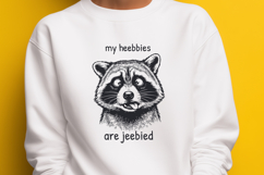 Funny Raccoon SVG for Sarcastic Anxiety Trash Panda Shirts Product Image 2