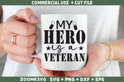 My hero is a veteran SVG | Military SVG | Veteran SVG Product Image 2
