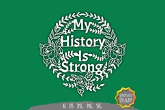 My History is Strong Papercut SVG Product Image 2