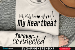 My Kids Are My Heartbeat SVG Design Product Image 1