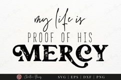 Proof Of His Mercy SVG PNG | Boho Christian PNG Product Image 5
