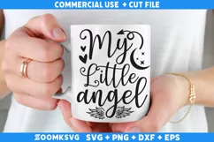 My little angel SVG | Memorial SVG | Memorial Quotes SVG Product Image 2