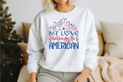 My love belongs to America SVG Design,United States SVG Product Image 2