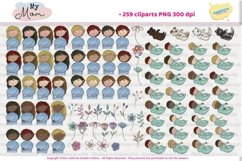 my mom, mothers day clipart Product Image 5