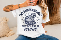 My Pain Is Chronic SVG,Funny Raccoon Product Image 1
