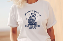 Funny Raccoon SVG, Chronic Pain Humor, Sarcastic Quote PNG Product Image 3