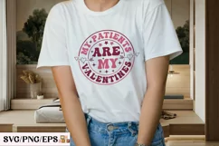 My Patients Are My Valentines SVG T-shirt Design, Retro PNG Product Image 3