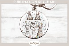 My Peeps v2 Round Keychain Sublimation Product Image 1