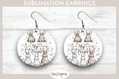 My Peeps v2 Round Earrings Sublimation Product Image 1