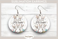 My Peeps v3 Round Earrings Sublimation Product Image 1