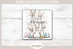 My Peeps v3 Square Coaster Sublimation Product Image 1