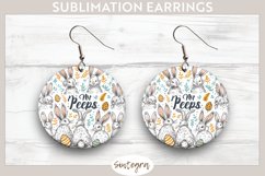 My Peeps v4 Round Earrings Sublimation Product Image 1