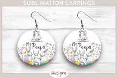 My Peeps v6 Round Earrings Sublimation Product Image 1