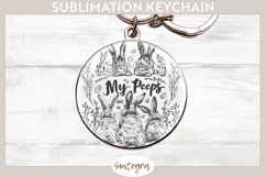 My Peeps v7 Round Keychain Sublimation Product Image 1