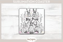 My Peeps v7 Square Coaster Sublimation Product Image 1
