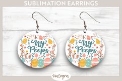 My Peeps v9 Round Earrings Sublimation Product Image 1