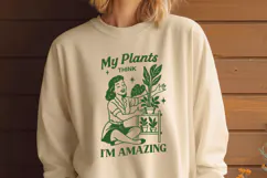 Plant Mom SVG PNG, Funny Botanical Quote, Indoor Plant Print Product Image 2
